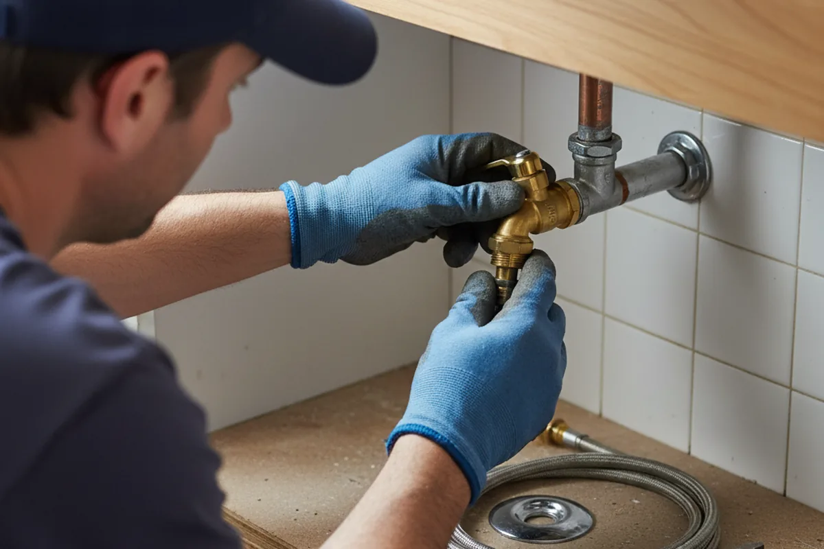 Shutoff valve and fitting work during Repiping in Victoria